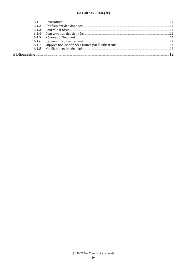 ISO 20737:2026 ISO 20737:2026 - Informatique de santé — Interopérabilité des services d'aide à la décision en matière de santé personnelle - Page 4 preview
