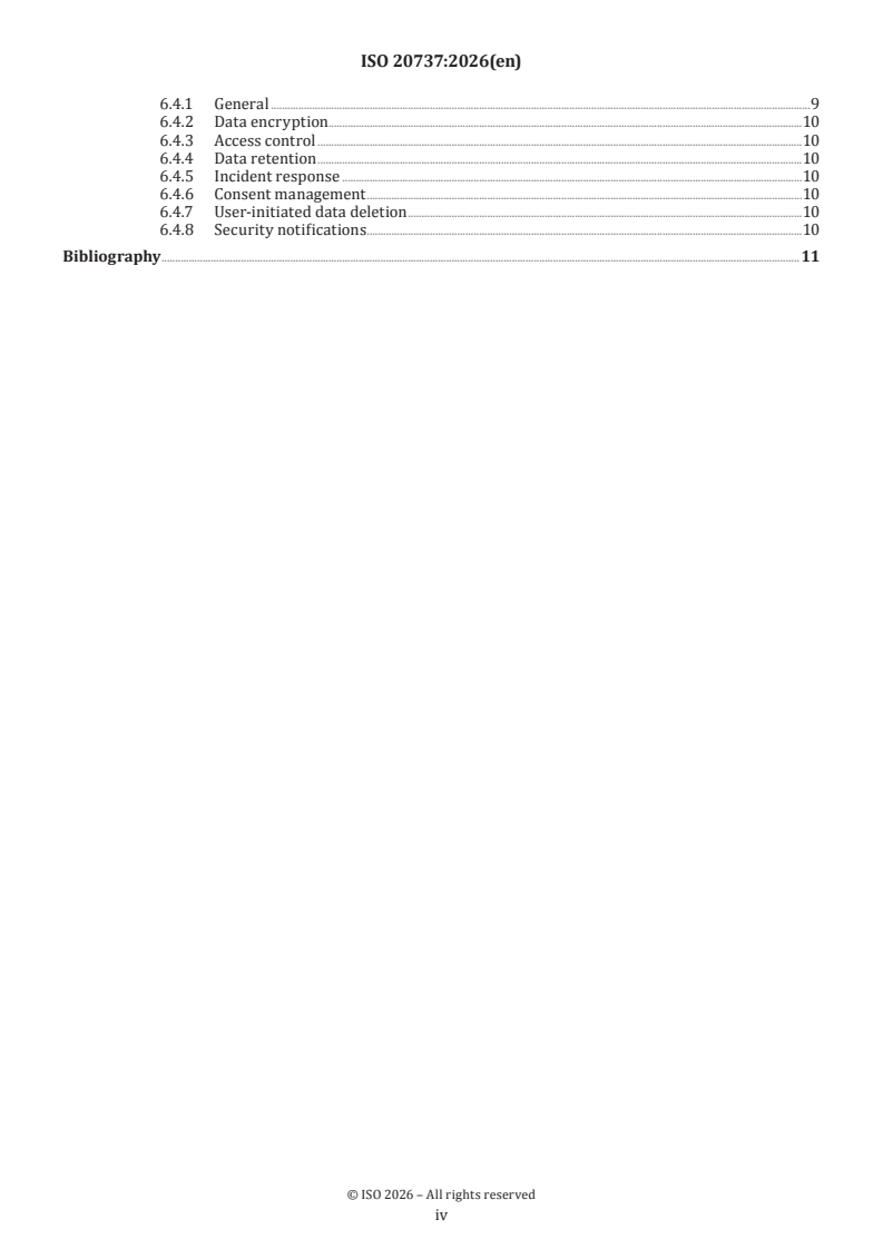 ISO 20737:2026 ISO 20737:2026 - Health informatics — Interoperability of personal health decision support services - Page 4 preview
