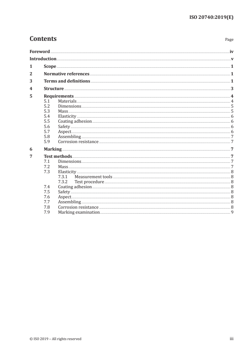 ISO 20740:2019 ISO 20740:2019 - Martial arts — Wushu Taiji sword — Requirements and test method/24/2019 - Page 3 preview