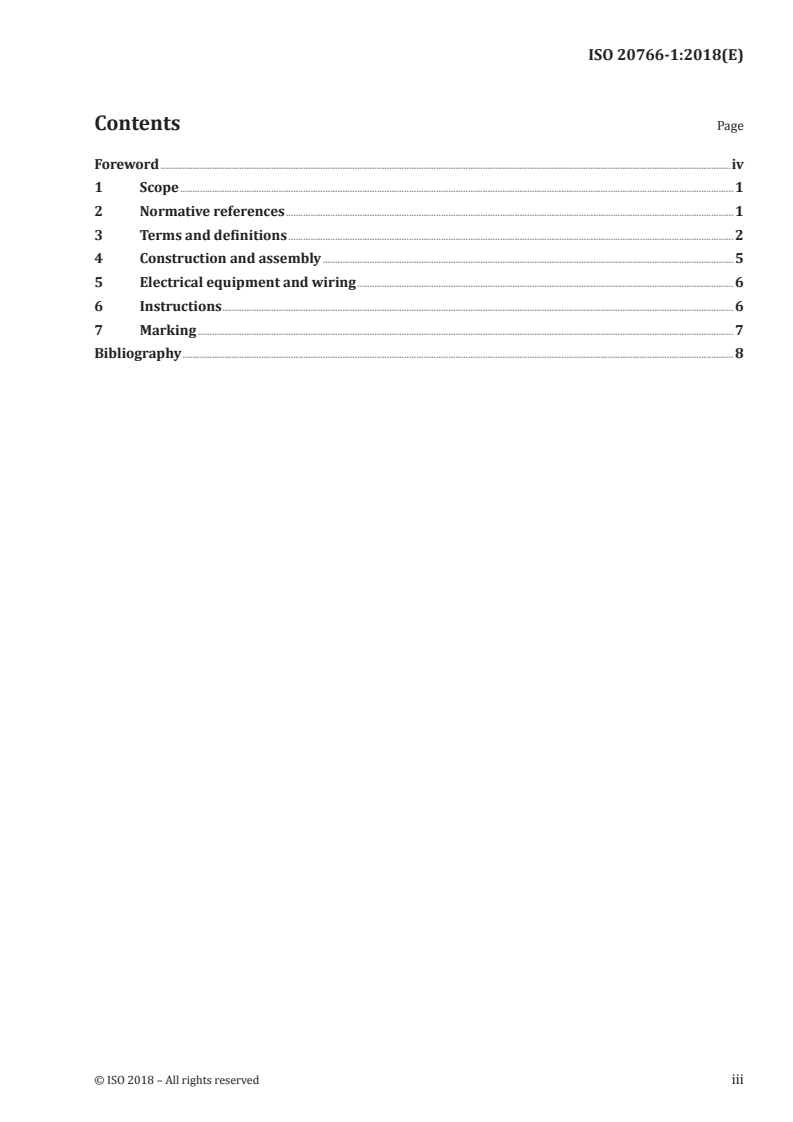 ISO 20766-1:2018 ISO 20766-1:2018 - Road vehicles — Liquefied petroleum gas (LPG) fuel systems components — Part 1: General requirements and definitions/26/2018 - Page 3 preview