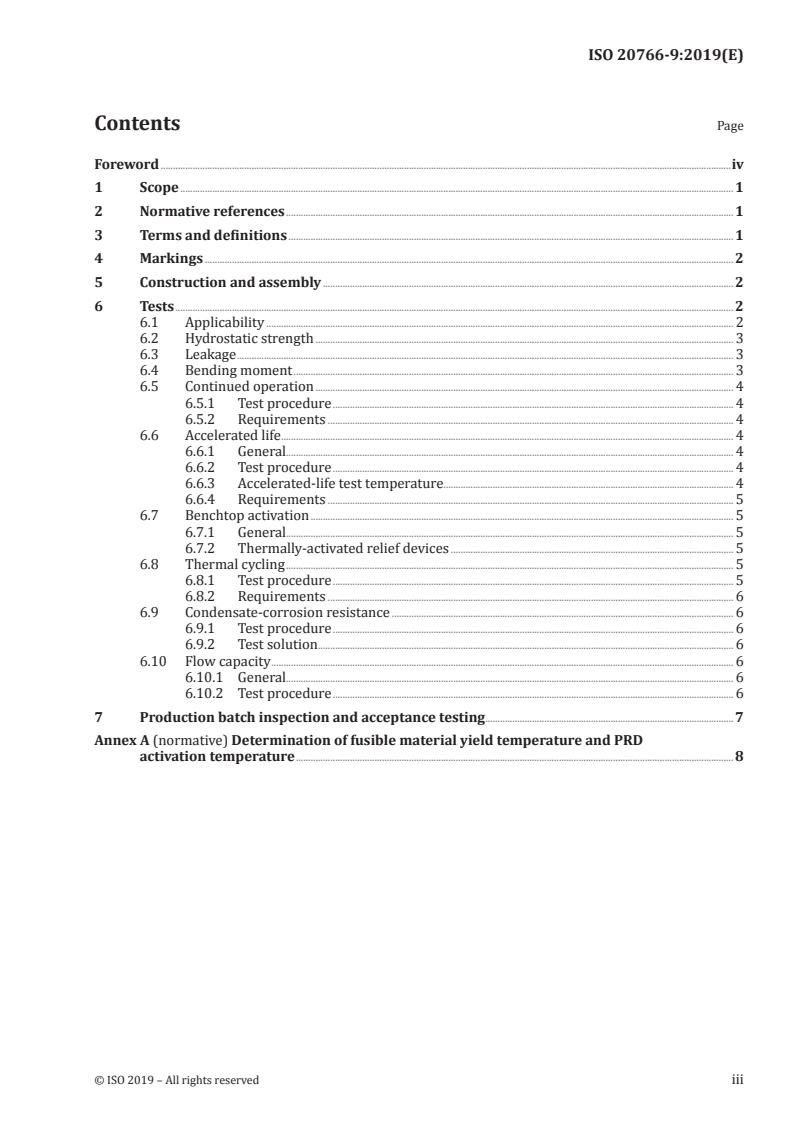 ISO 20766-9:2019 ISO 20766-9:2019 - Road vehicles — Liquefied petroleum gas (LPG) fuel systems components — Part 9: Pressure relieve device (PRD)/29/2019 - Page 3 preview