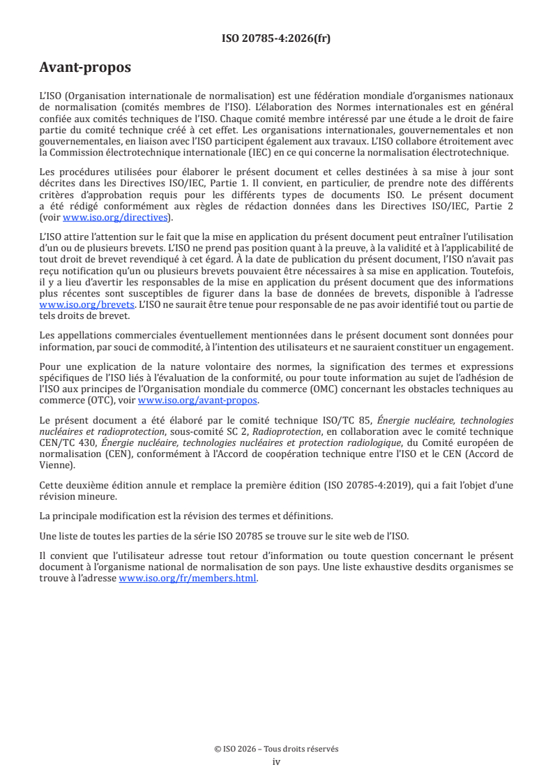 ISO 20785-4:2026 ISO 20785-4:2026 - Dosimétrie pour les expositions au rayonnement cosmique à bord d'un avion civil — Partie 4: Validation des codes - Page 4 preview
