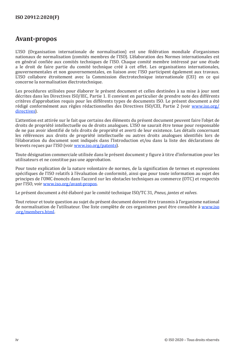 ISO 20912:2020 ISO 20912:2020 - Méthodes d'essai de conformité de pneumatiques RFID/20/2020 - Page 4 preview