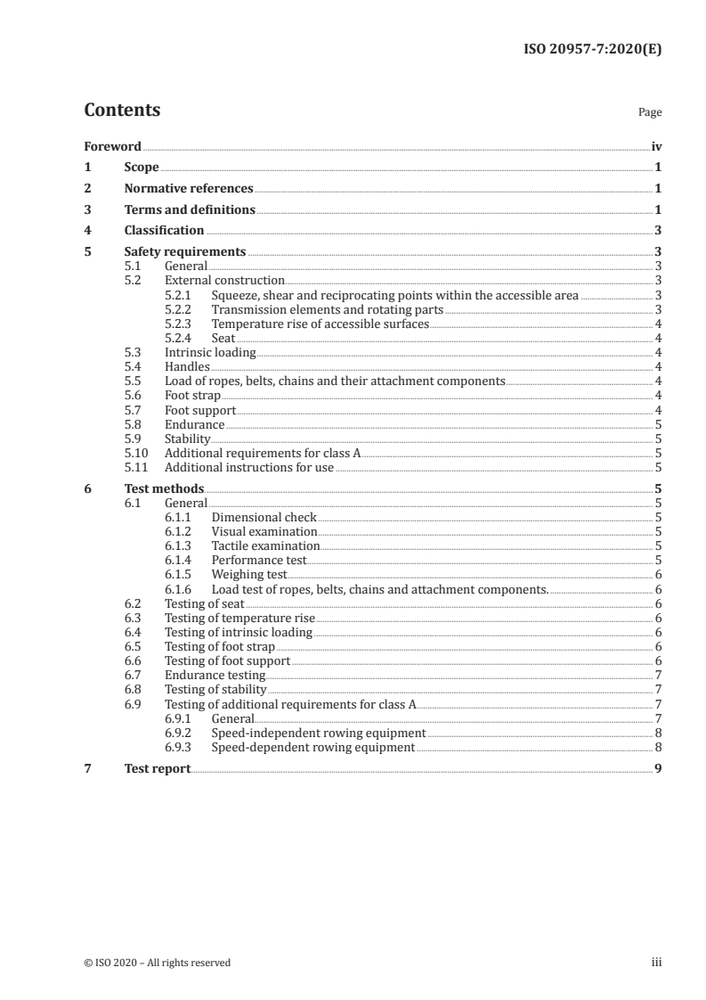 ISO 20957-7:2020 ISO 20957-7:2020 - Stationary training equipment — Part 7: Rowing equipment, additional specific safety requirements and test methods/8/2020 - Page 3 preview