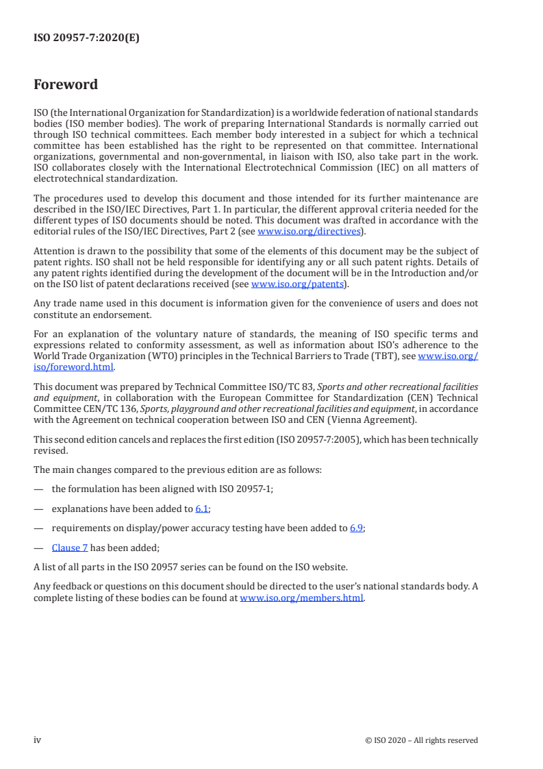 ISO 20957-7:2020 ISO 20957-7:2020 - Stationary training equipment — Part 7: Rowing equipment, additional specific safety requirements and test methods/8/2020 - Page 4 preview