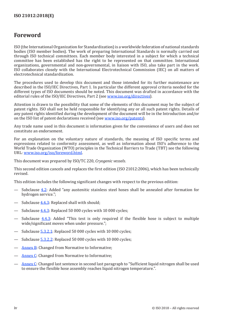 ISO 21012:2018 ISO 21012:2018 - Cryogenic vessels — Hoses/16/2018 - Page 4 preview