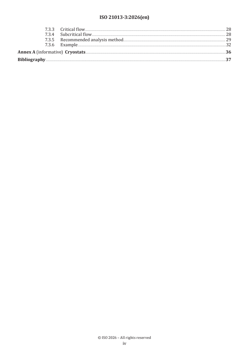 ISO 21013-3:2026 ISO 21013-3:2026 - Cryogenic vessels — Pressure-relief accessories for cryogenic service — Part 3: Sizing and capacity determination - Page 4 preview