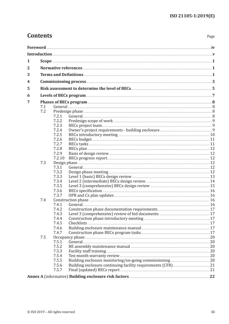 ISO 21105-1:2019 ISO 21105-1:2019 - Performance of buildings — Building enclosure thermal performance verification and commissioning — Part 1: General requirements/14/2019 - Page 3 preview