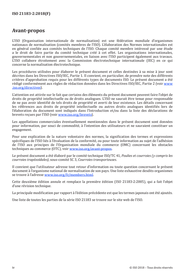 ISO 21183-2:2018 ISO 21183-2:2018 - Courroies transporteuses légères — Partie 2: Liste des termes équivalents/29/2018 - Page 4 preview