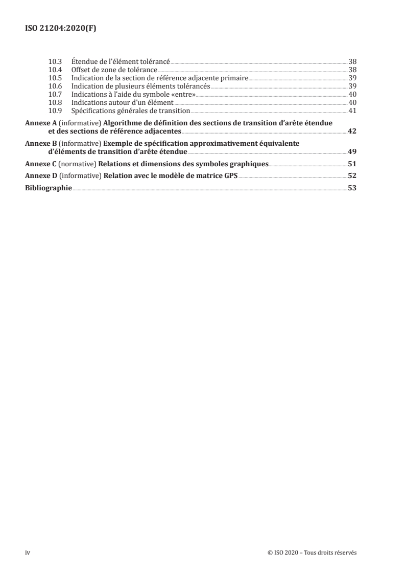 ISO 21204:2020 ISO 21204:2020 - Spécifications géométriques des produits (GPS) — Spécification de transition/28/2020 - Page 4 preview