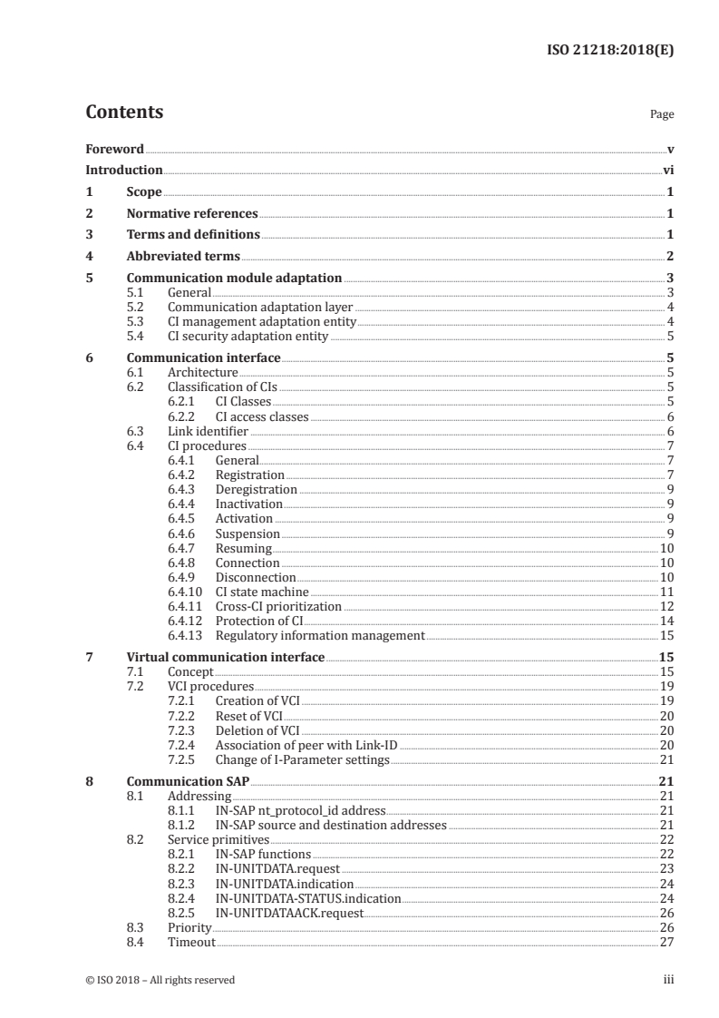 ISO 21218:2018 ISO 21218:2018 - Intelligent transport systems — Hybrid communications — Access technology support/24/2018 - Page 3 preview
