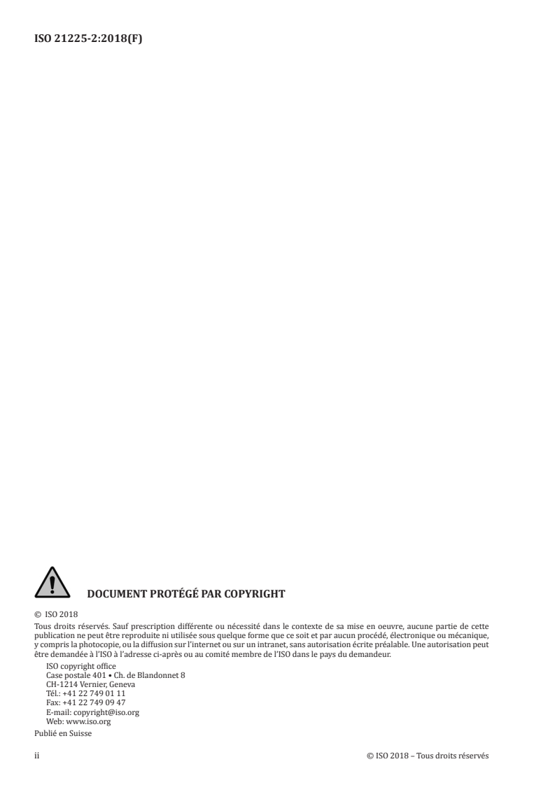 ISO 21225-2:2018 ISO 21225-2:2018 - Systèmes de canalisations en plastique pour le remplacement sans tranchée des réseaux de canalisations enterrés — Partie 2: Remplacement hors ligne par forage horizontal dirigé et fonçage par fusée/28/2018 - Page 2 preview