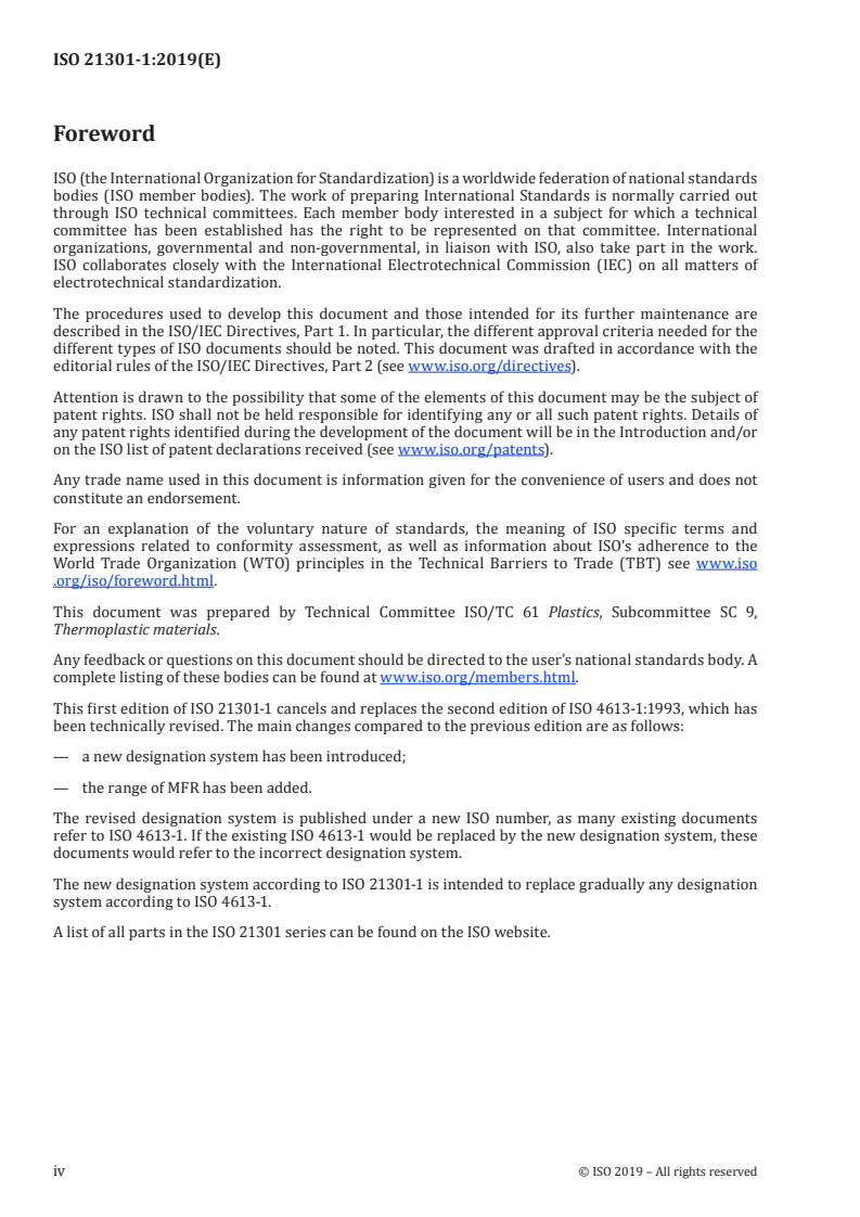ISO 21301-1:2019 ISO 21301-1:2019 - Plastics — Ethylene-vinyl acetate (EVAC) moulding and extrusion materials — Part 1: Designation system and basis for specifications/31/2019 - Page 4 preview
