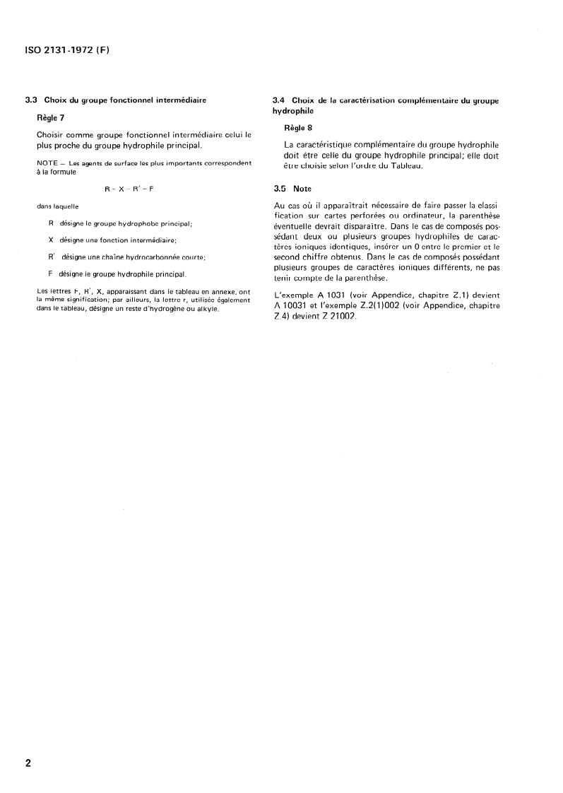 ISO 2131:1972 ISO 2131:1972 - Agents de surface — Classification simplifiée/1/1972 - Page 4 preview