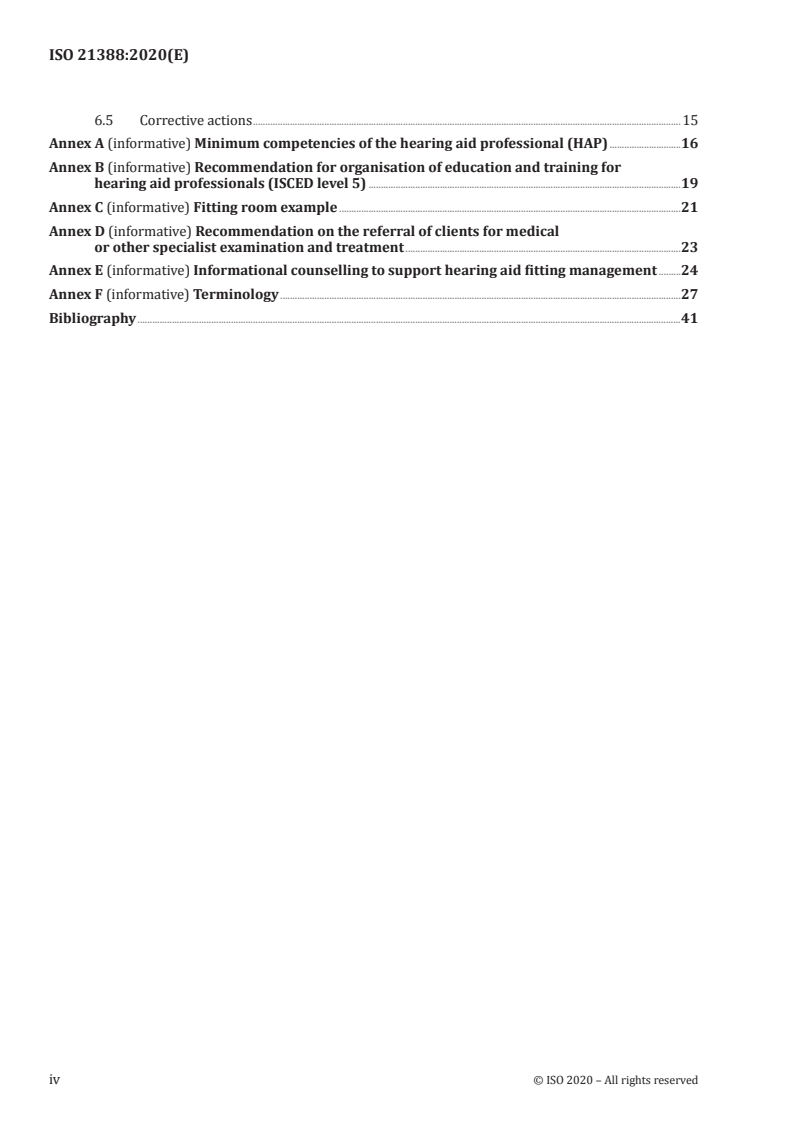 ISO 21388:2020 ISO 21388:2020 - Acoustics — Hearing aid fitting management (HAFM)/23/2020 - Page 4 preview
