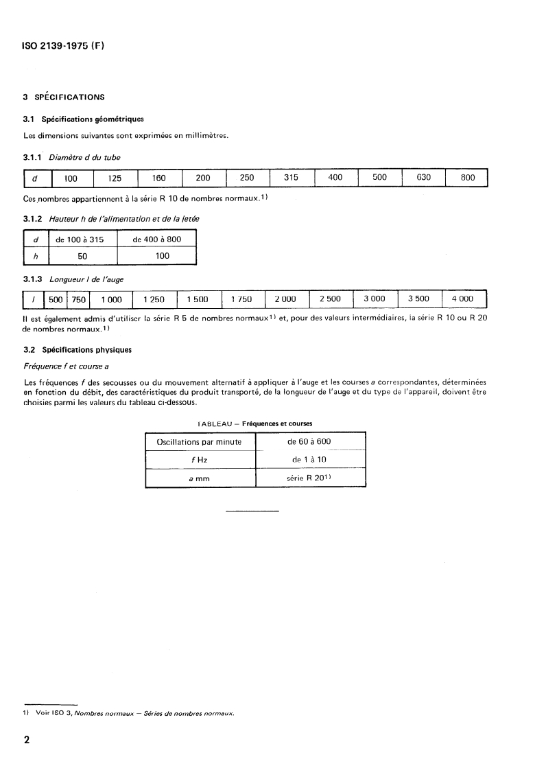 SIST ISO 2139:1997 ISO 2139:1975 - Engins de manutention continue pour produits en vrac — Transporteurs par secousses ou par inertie et distributeurs à mouvement alternatif à auges tubulaires/1/1975 - Page 4 preview