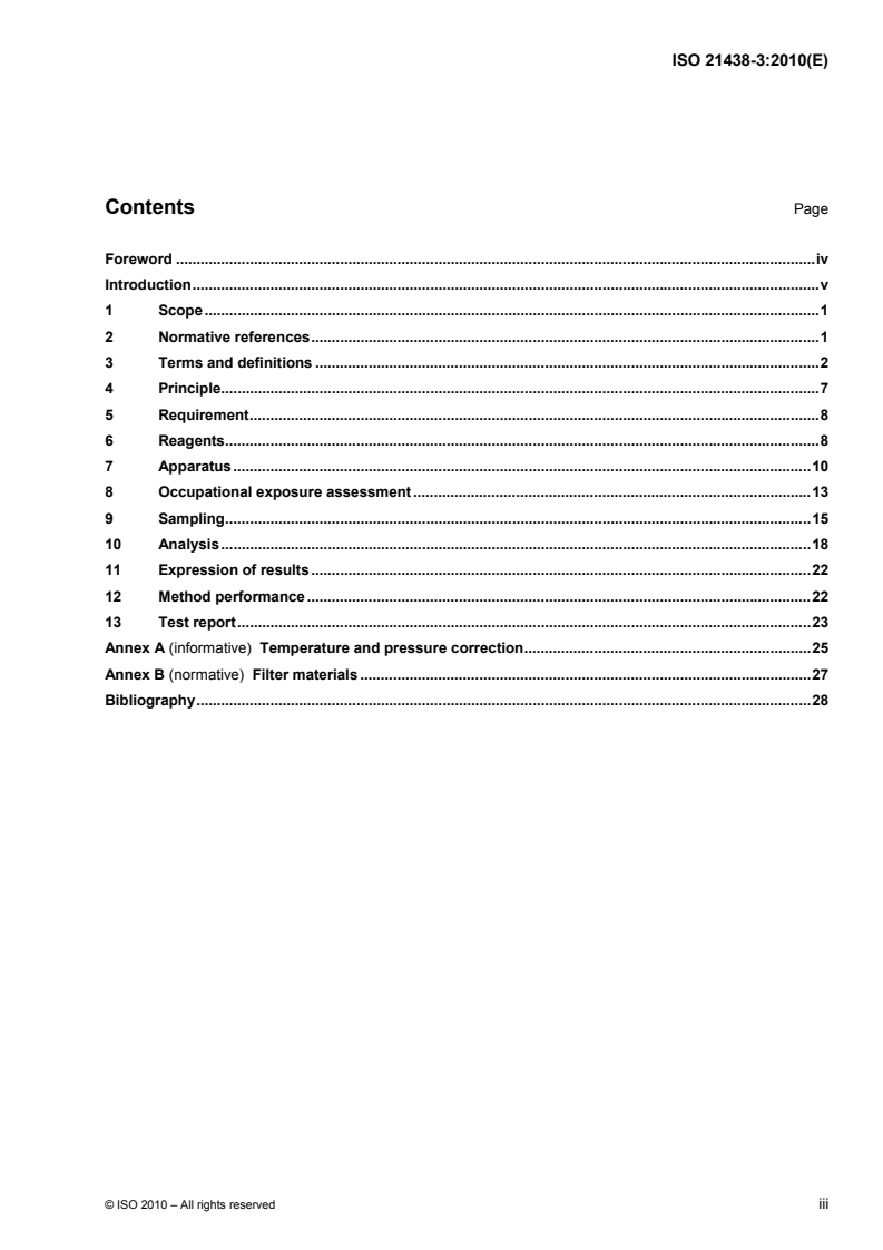 ISO 21438-3:2010 ISO 21438-3:2010 - Workplace atmospheres — Determination of inorganic acids by ion chromatography — Part 3: Hydrofluoric acid and particulate fluorides/30/2010 - Page 3 preview