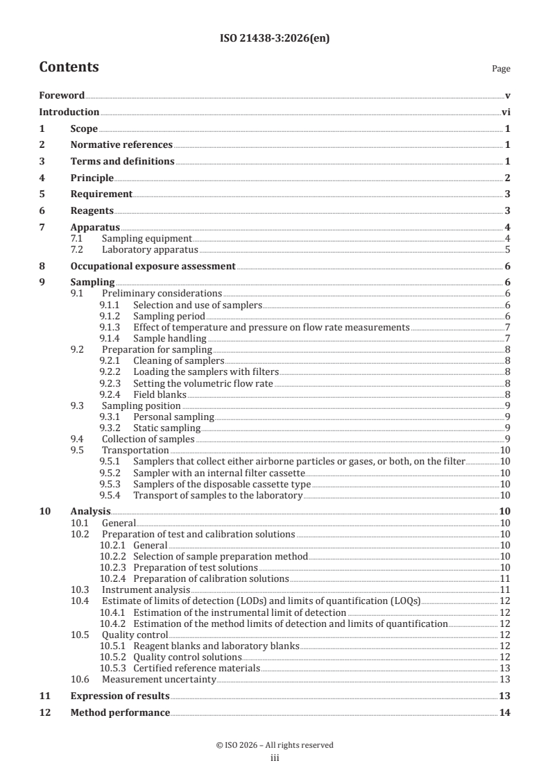 ISO 21438-3:2026 ISO 21438-3:2026 - Workplace atmospheres — Determination of inorganic acids by ion chromatography — Part 3: Hydrofluoric acid and particulate fluorides
Released:30. 01. 2026 - Page 3 preview