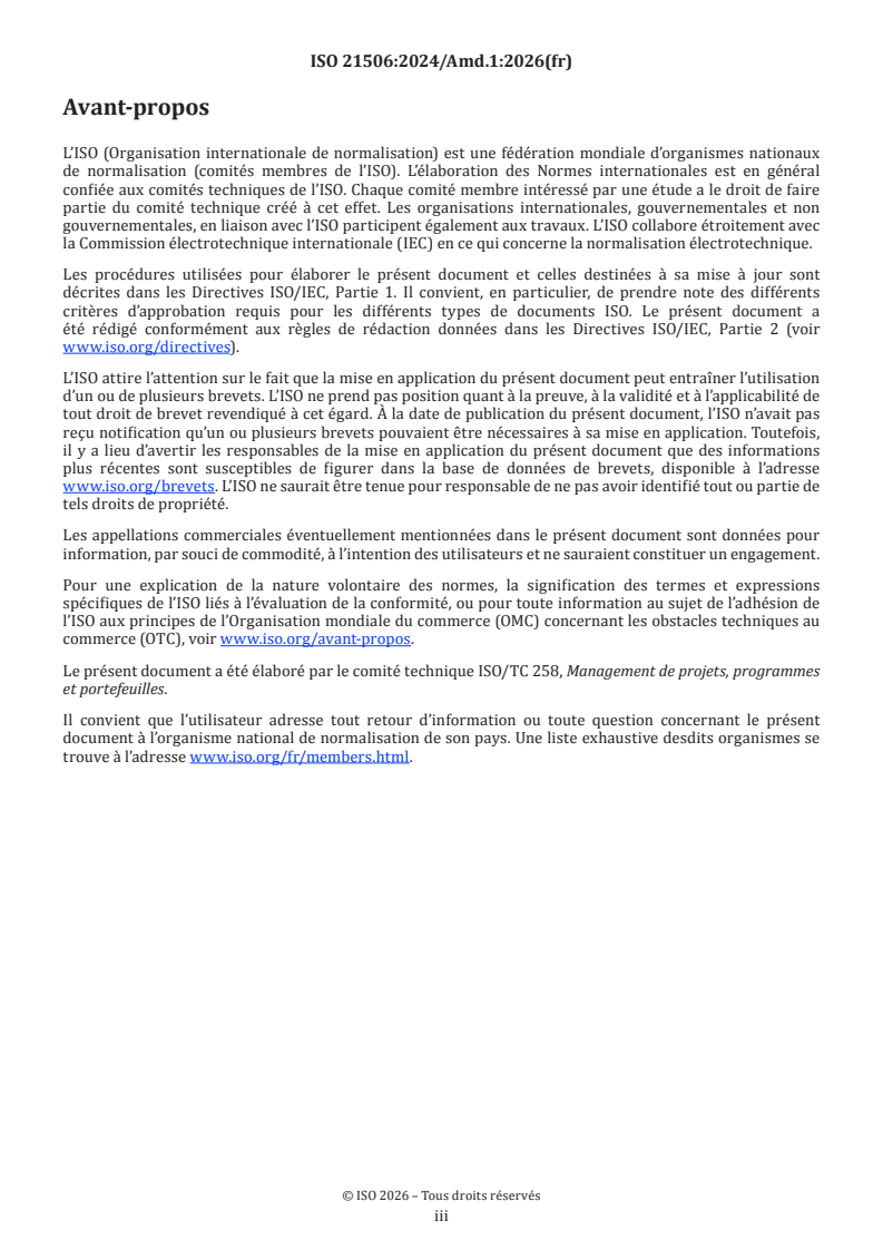 ISO 21506:2024/Amd 1:2026 ISO 21506:2024/Amd 1:2026 - Management de projets, programmes et portefeuilles — Vocabulaire — Amendement 1 - Page 3 preview