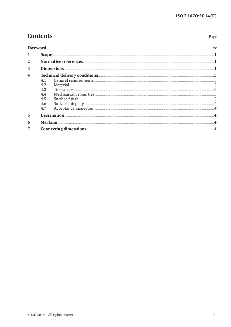 ISO 21670:2014 ISO 21670:2014 - Fasteners — Hexagon weld nuts with flange/15/2014 - Page 3 preview