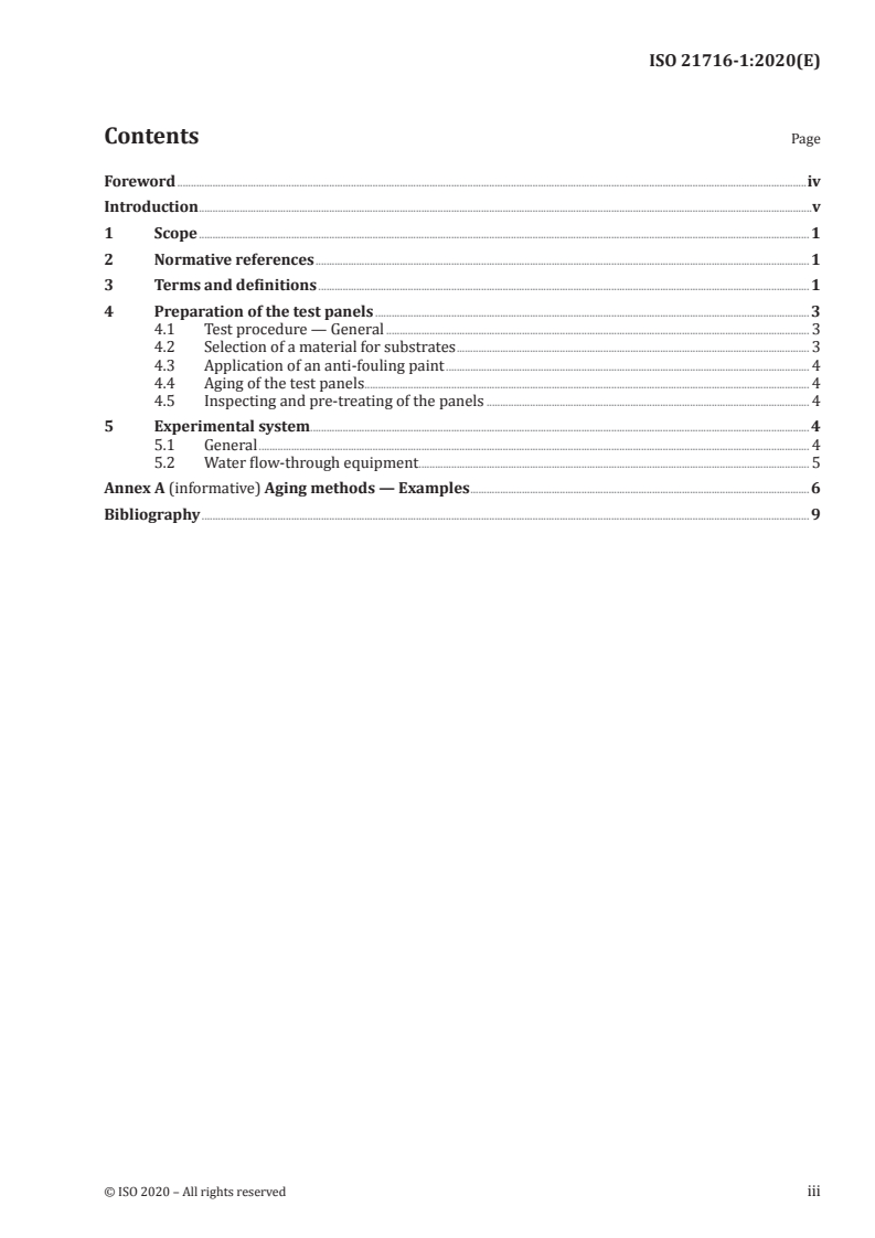 ISO 21716-1:2020 ISO 21716-1:2020 - Ships and marine technology — Bioassay methods for screening anti-fouling paints — Part 1: General requirements
Released:11/27/2020 - Page 3 preview