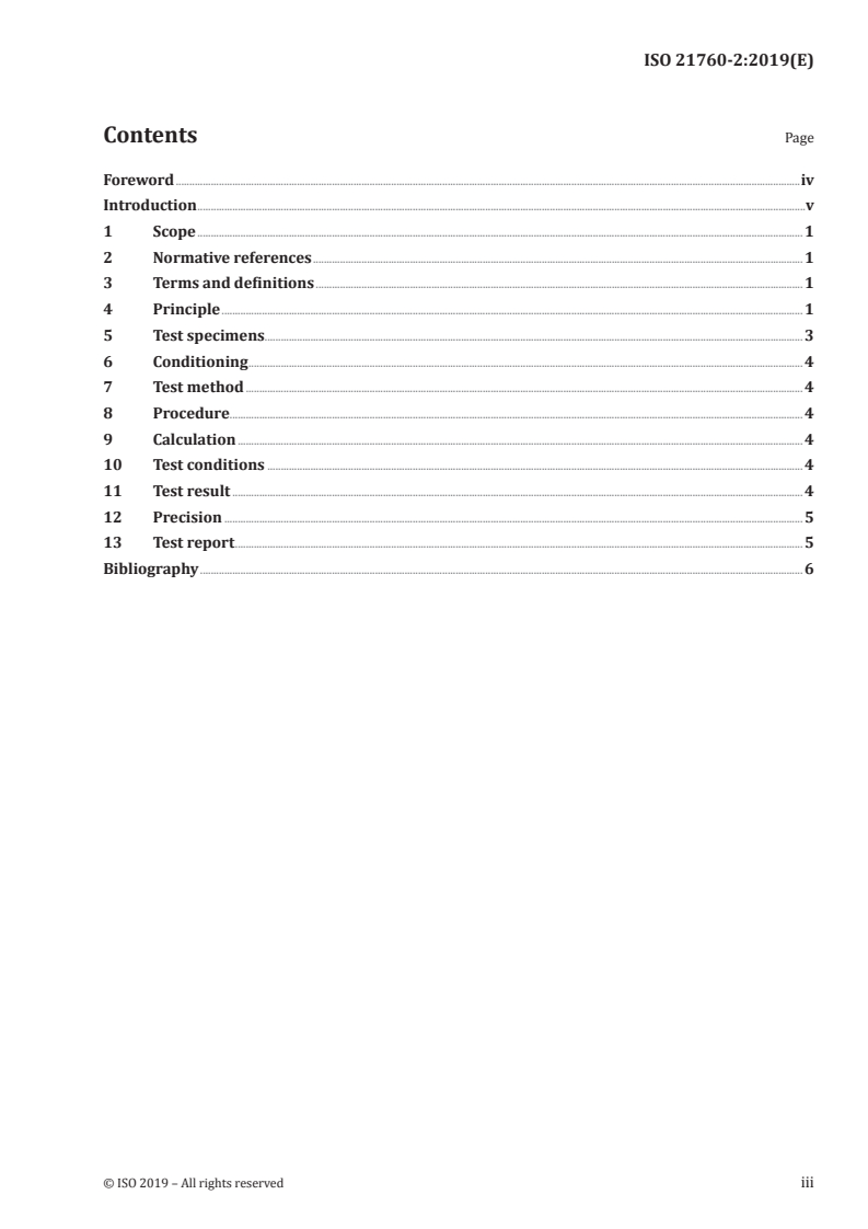 ISO 21760-2:2019 ISO 21760-2:2019 - Adhesives for organic electronic devices — Determination of water vapour transmission rate — Part 2: Edge seal methods/22/2019 - Page 3 preview
