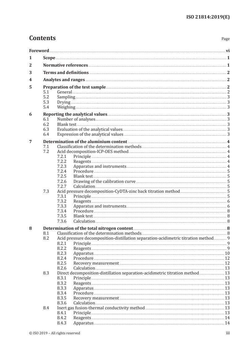 ISO 21814:2019 ISO 21814:2019 - Fine ceramics (advanced ceramics, advanced technical ceramics) — Methods for chemical analysis of aluminium nitride powders
Released:1/31/2019 - Page 3 preview