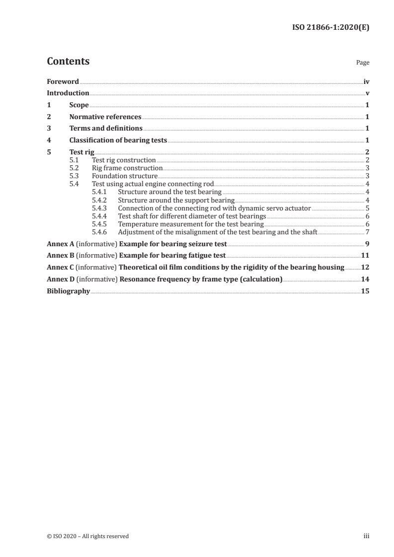 ISO 21866-1:2020 ISO 21866-1:2020 - Plain bearings — Automotive engine bearing test rig using actual connecting rods — Part 1: Test rig/22/2020 - Page 3 preview