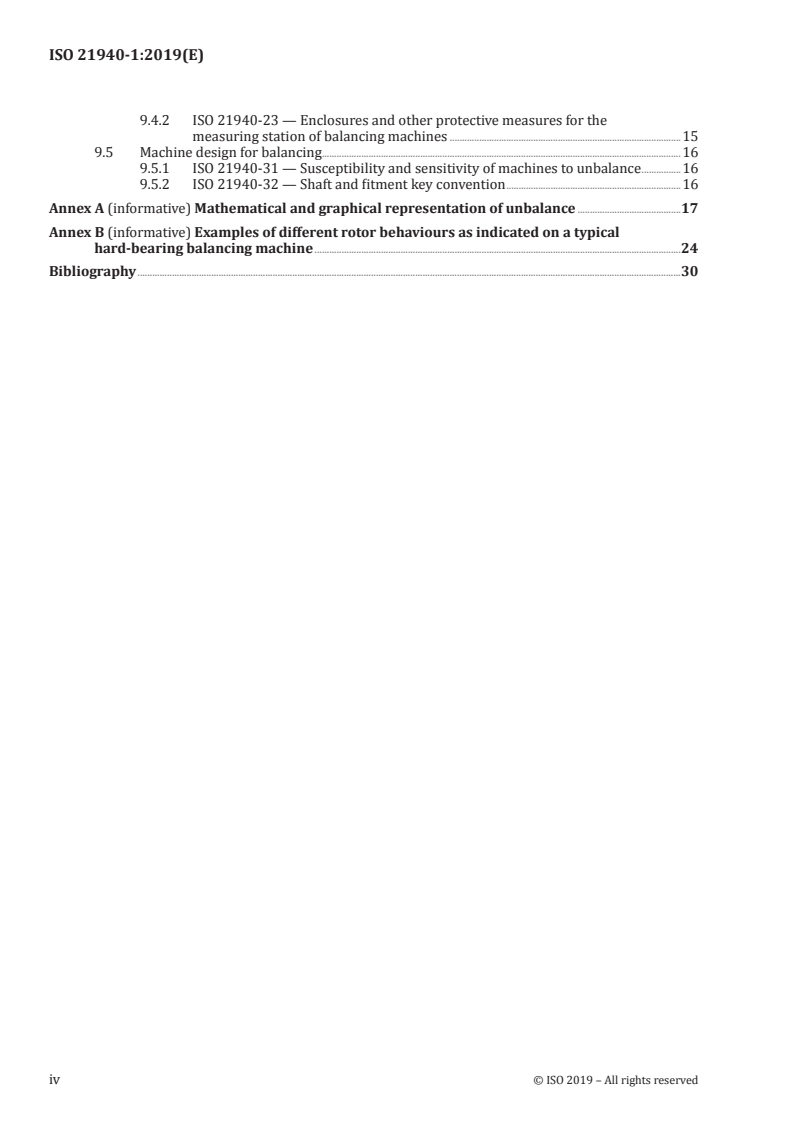ISO 21940-1:2019 ISO 21940-1:2019 - Mechanical vibration — Rotor balancing — Part 1: Introduction/19/2019 - Page 4 preview