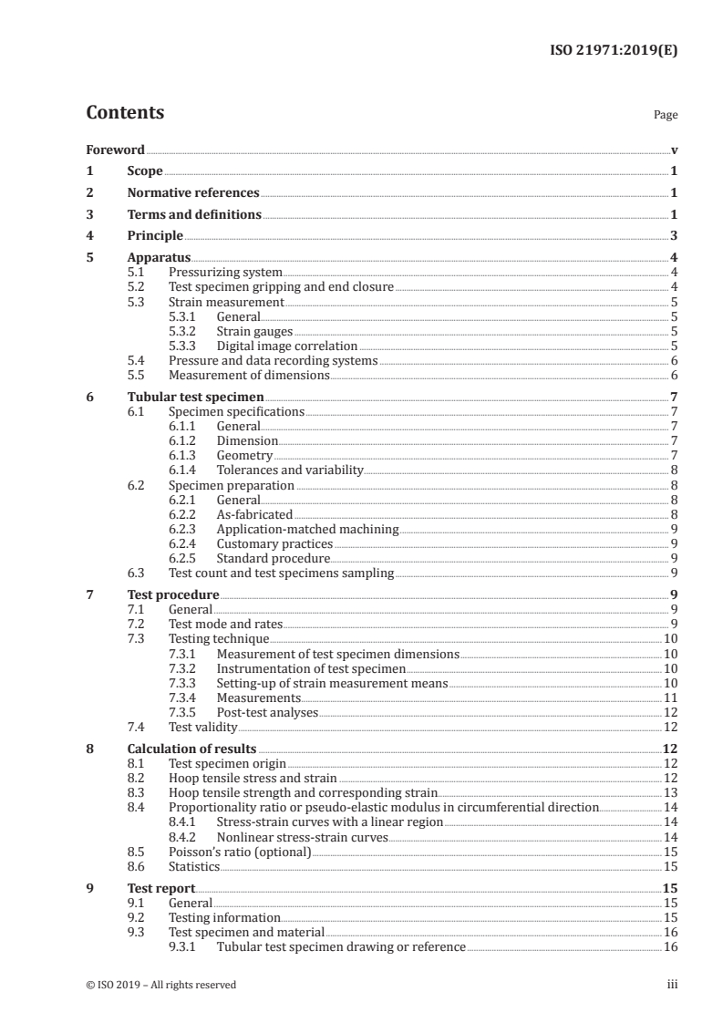 ISO 21971:2019 ISO 21971:2019 - Fine ceramics (advanced ceramics, advanced technical ceramics) — Mechanical properties of ceramic composites at ambient temperature in air atmospheric pressure — Determination of hoop tensile properties of tubes/11/2019 - Page 3 preview