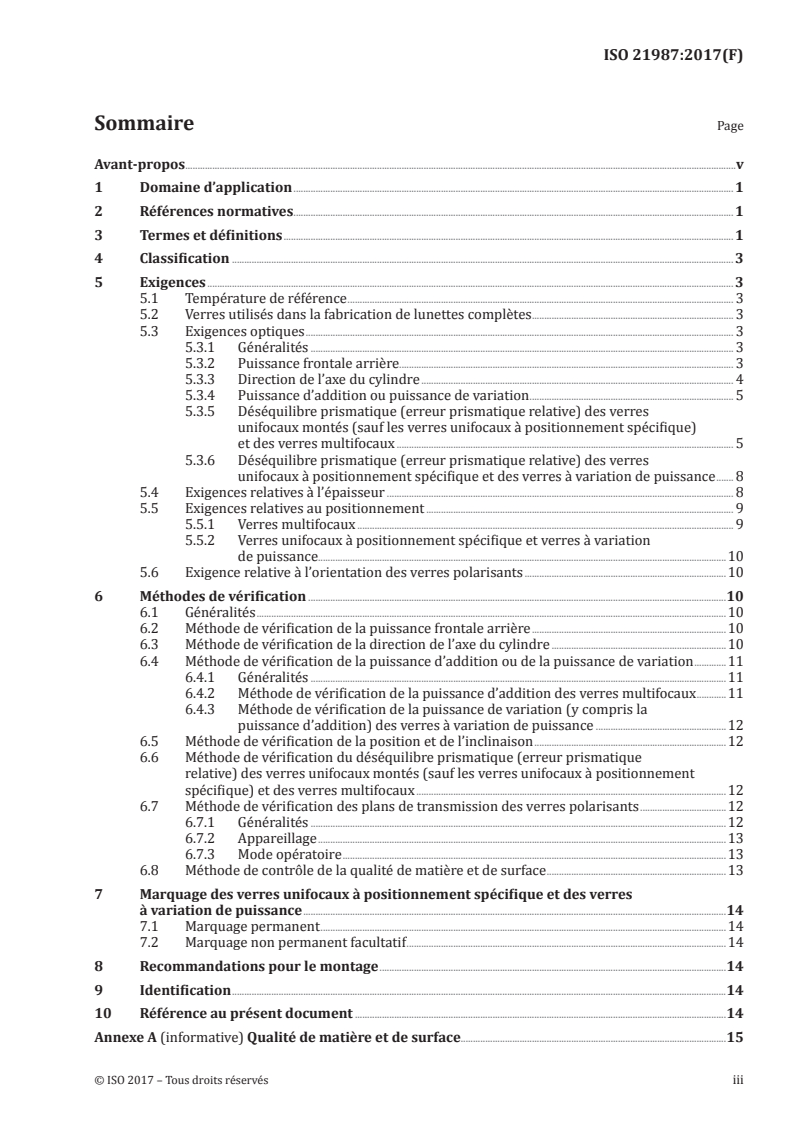 ISO 21987:2017 ISO 21987:2017 - Optique ophtalmique — Verres ophtalmiques montés/17/2017 - Page 3 preview