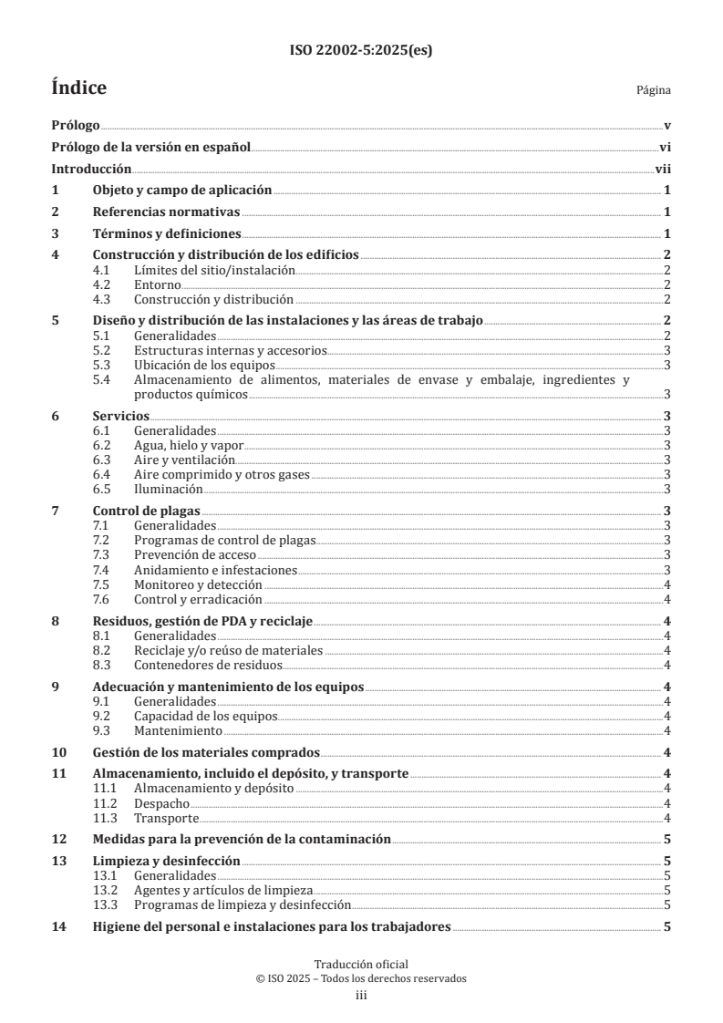 ISO 22002-5:2025 ISO 22002-5:2025 - Prerequisite programmes on food safety — Part 5: Transport and storage - Page 3 preview