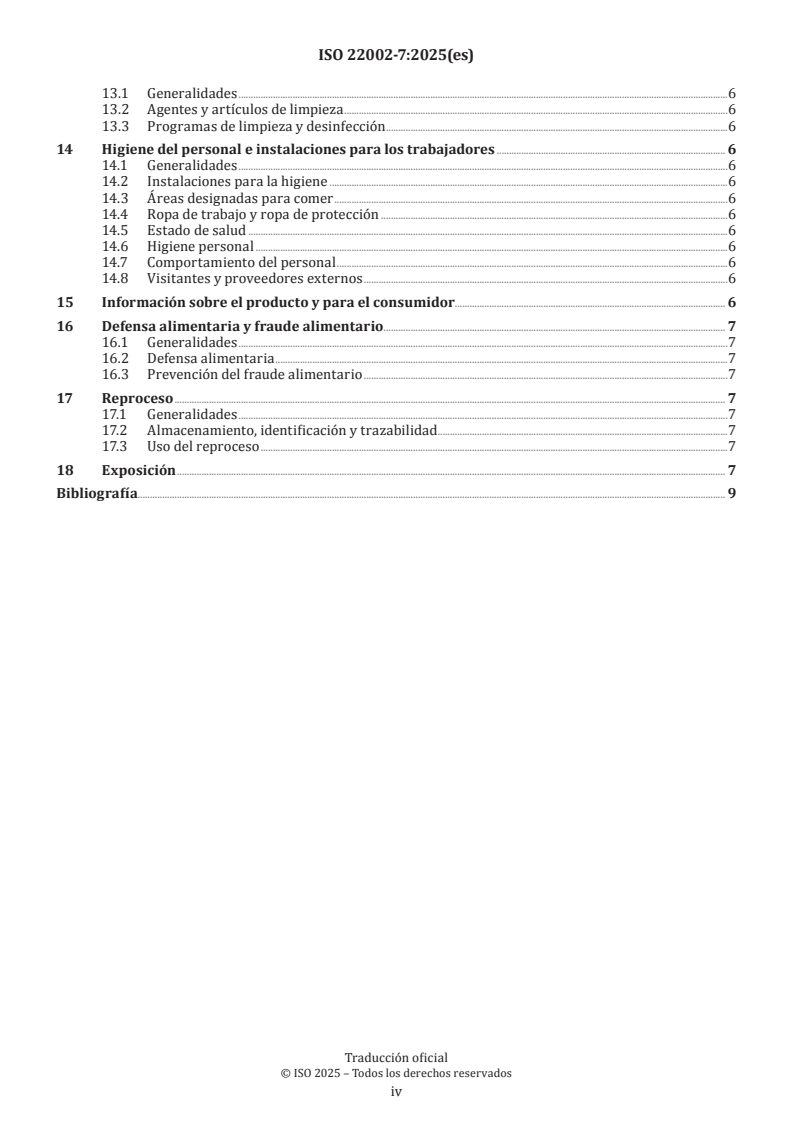 ISO 22002-7:2025 ISO 22002-7:2025 - Prerequisite programmes on food safety — Part 7: Retail and wholesale - Page 4 preview