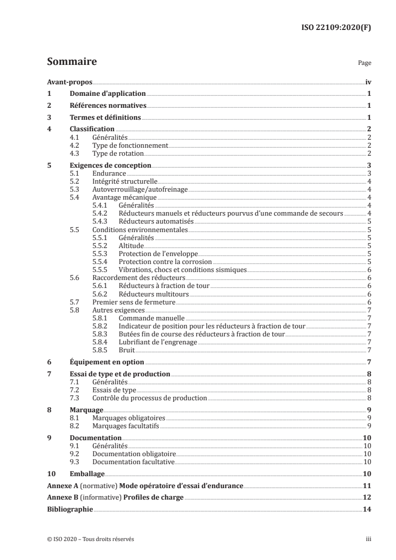 ISO 22109:2020 ISO 22109:2020 - Robinetterie industrielle — Réducteur pour appareil de robinetterie/10/2020 - Page 3 preview