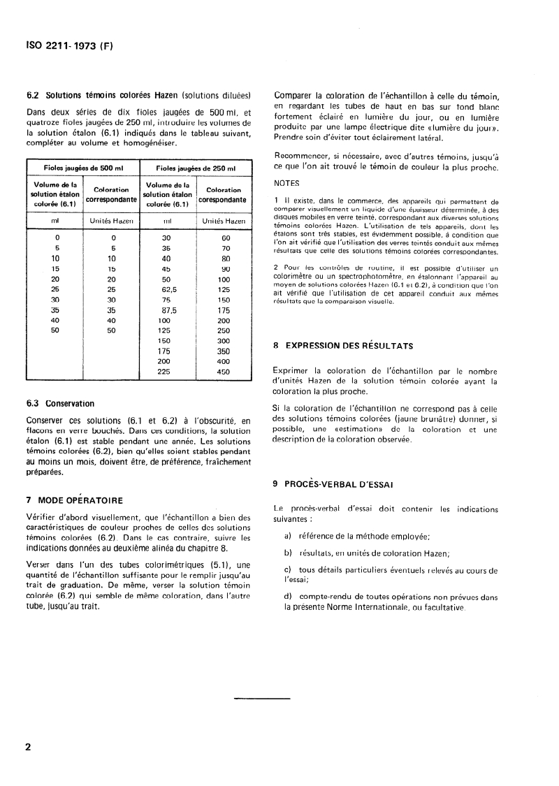ISO 2211:1973 ISO 2211:1973 - Produits chimiques liquides — Détermination de la coloration en unités Hazen (Échelle platine-cobalt)/1/1973 - Page 4 preview