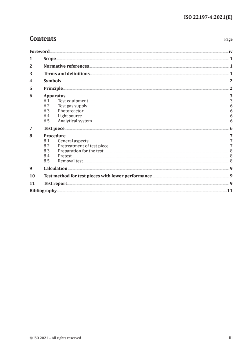 ISO 22197-4:2021 ISO 22197-4:2021 - Fine ceramics (advanced ceramics, advanced technical ceramics) — Test method for air-purification performance of semiconducting photocatalytic materials — Part 4: Removal of formaldehyde
Released:7/5/2021 - Page 3 preview