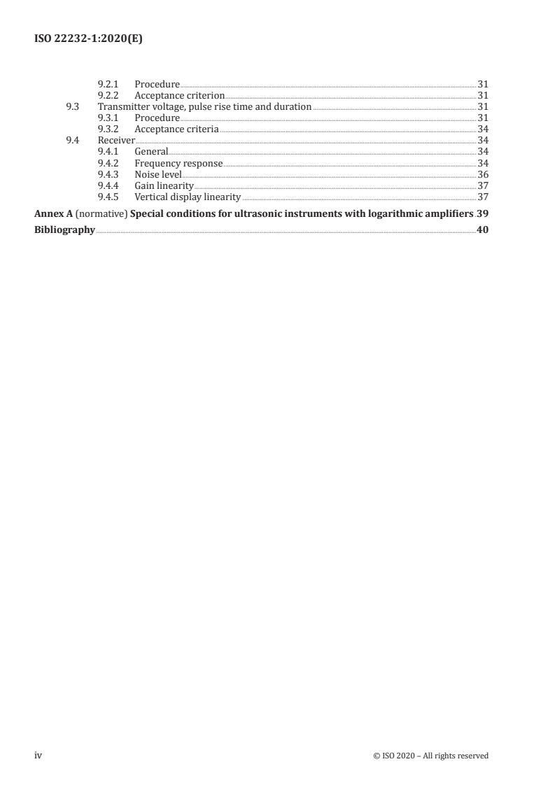 ISO 22232-1:2020 ISO 22232-1:2020 - Non-destructive testing — Characterization and verification of ultrasonic test equipment — Part 1: Instruments/20/2020 - Page 4 preview