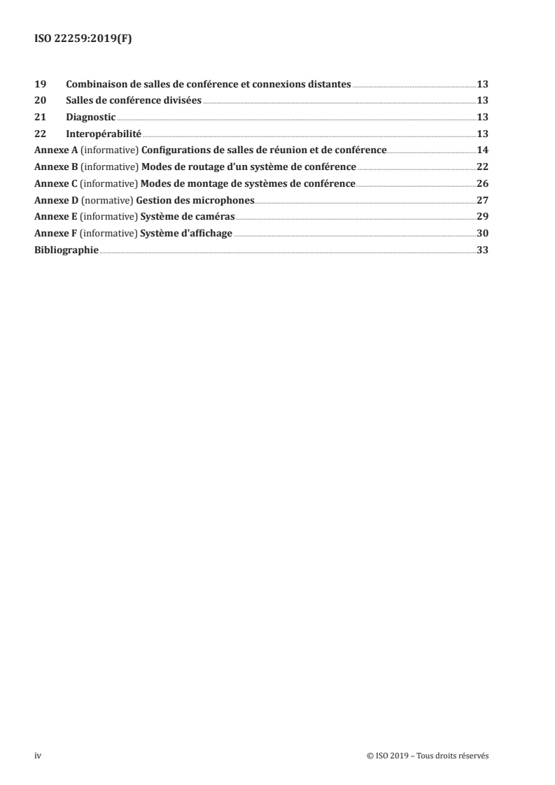 SIST ISO 22259:2019 ISO 22259:2019 - Systèmes de conférence — Équipement — Exigences/5/2019 - Page 4 preview
