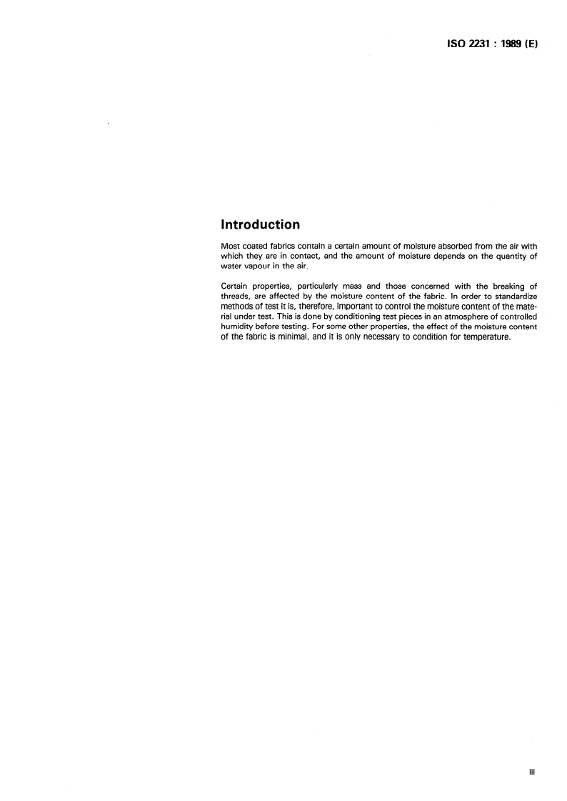 ISO 2231:1989 ISO 2231:1989 - Rubber- or plastics-coated fabrics — Standard atmospheres for conditioning and testing/24/1989 - Page 3 preview