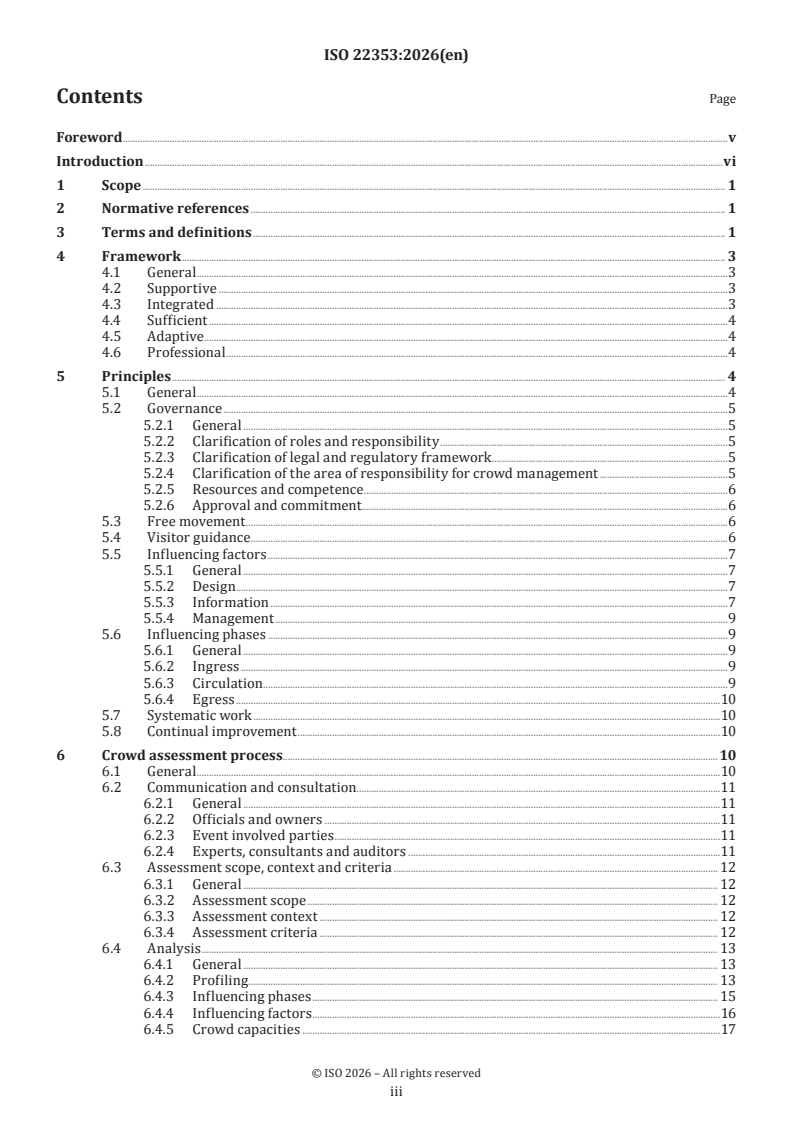 ISO 22353:2026 ISO 22353:2026 - Security and resilience — Guidelines for crowd management - Page 3 preview