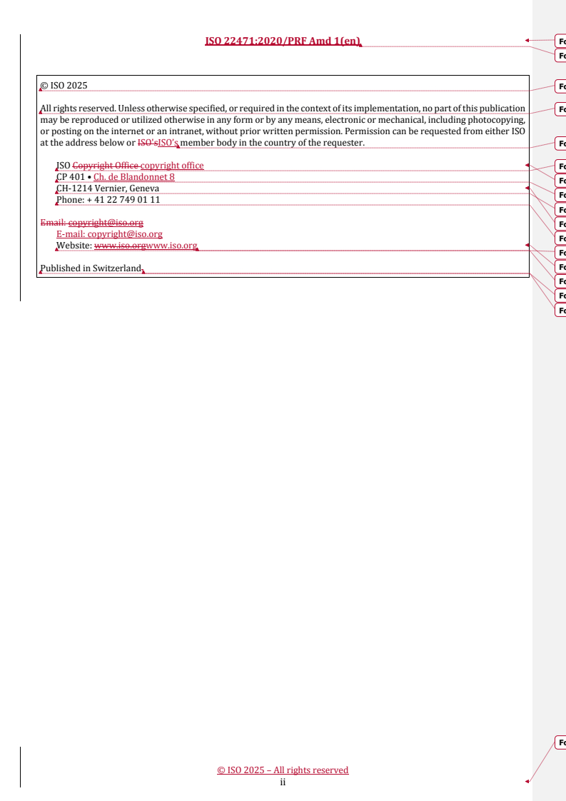 REDLINE ISO 22471:2020/PRF Amd 1 - Permissible mechanical connection combinations between towed and towing agricultural vehicles — Amendment 1
Released:11. 07. 2025