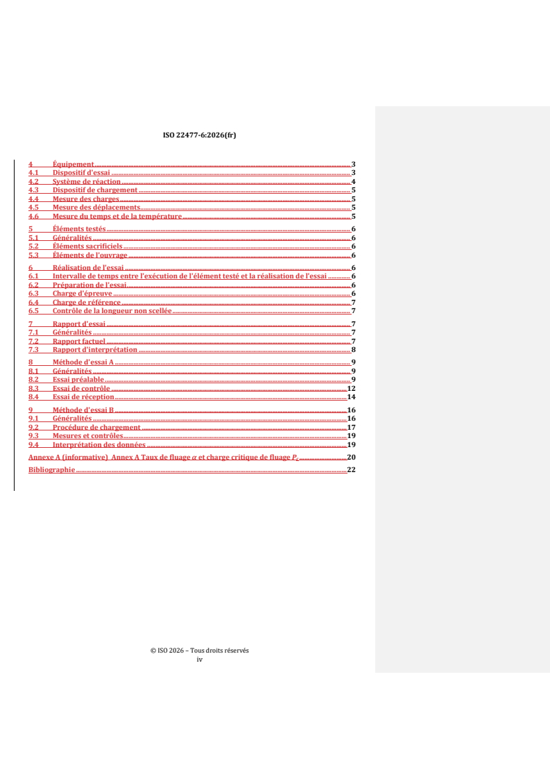 ISO 22477-6:2026 REDLINE ISO 22477-6:2026 - Reconnaissance et essais géotechniques – Essais des structures géotechniques — Partie 6: Essais de chargement des clous et des boulons - Page 4 preview