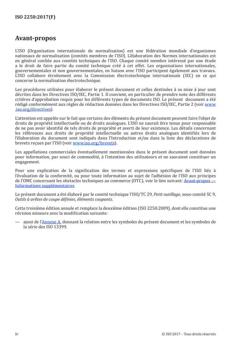 ISO 2250:2017 ISO 2250:2017 - Alésoirs de finition pour cônes Morse et métrique, à queue cylindrique et à queue cône Morse/9/2017 - Page 4 preview