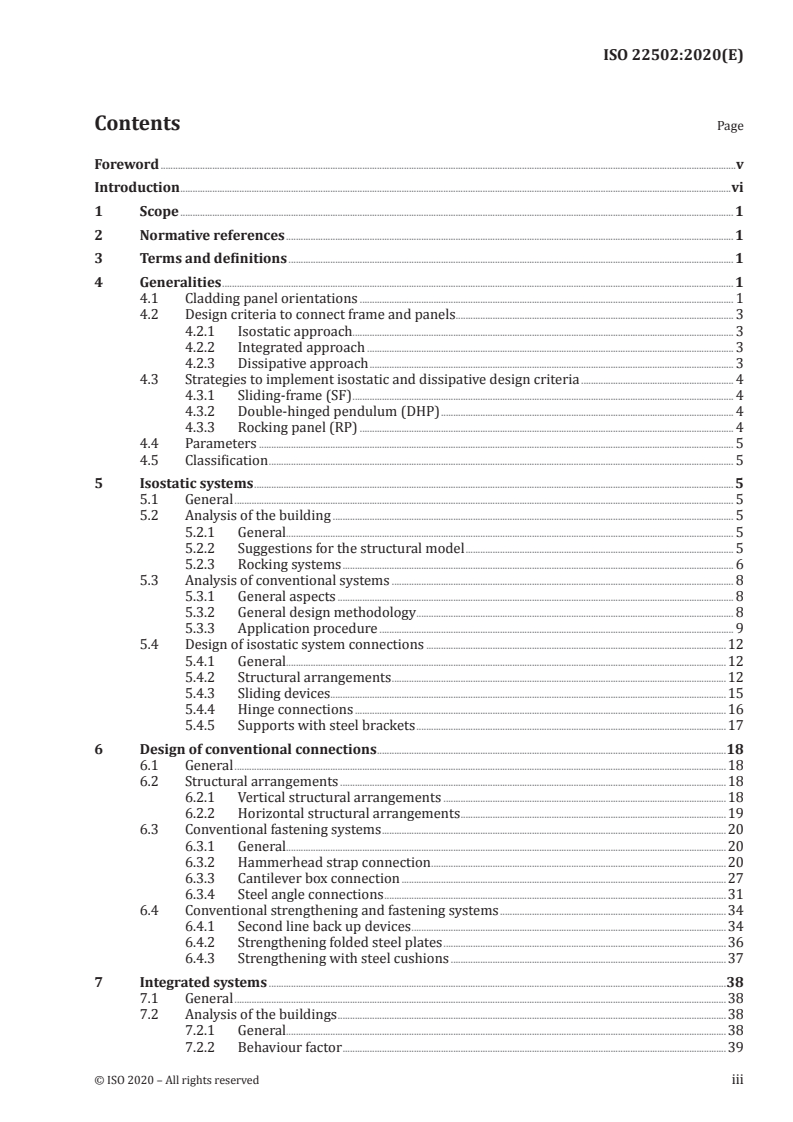 ISO 22502:2020 ISO 22502:2020 - Simplified design of connections of concrete claddings to concrete structures/3/2020 - Page 3 preview