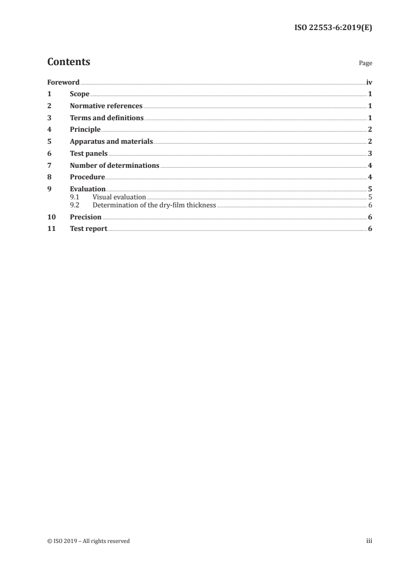 ISO 22553-6:2019 ISO 22553-6:2019 - Paints and varnishes — Electro-deposition coatings — Part 6: Entry marks/15/2019 - Page 3 preview