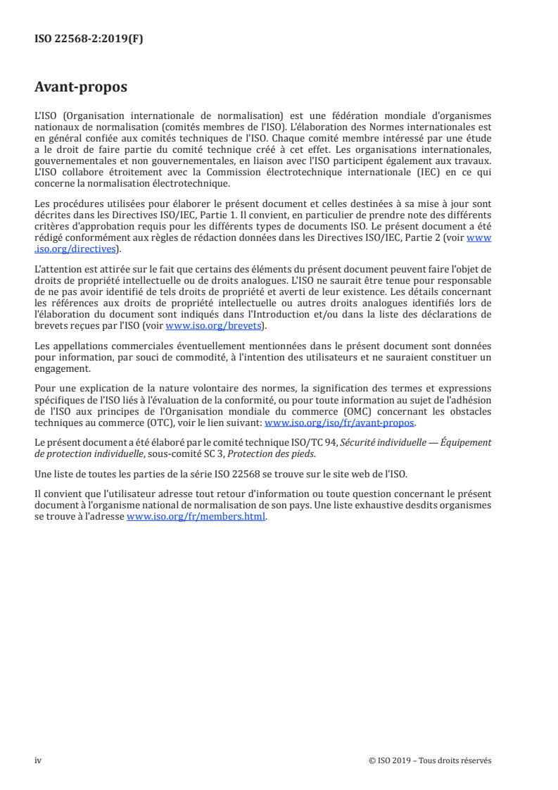 ISO 22568-2:2019 ISO 22568-2:2019 - Protecteurs du pied et de la jambe — Exigences et méthodes d'essais pour les composants de chaussure — Partie 2: Embouts non métalliques/20/2019 - Page 4 preview