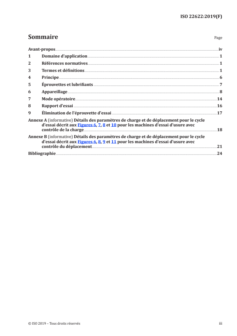 ISO 22622:2019 ISO 22622:2019 - Implants chirurgicaux — Usure des prothèses totales de l'articulation de la cheville — Paramètres de charge et de déplacement pour machines d'essai d'usure avec contrôle de la charge ou du déplacement et conditions environnementales correspondantes d'essai/26/2019 - Page 3 preview