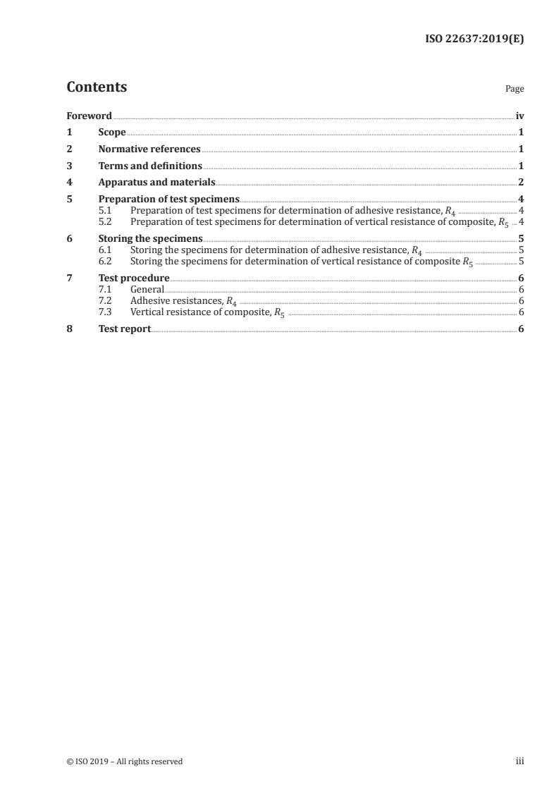 ISO 22637:2019 ISO 22637:2019 - Adhesives — Test of adhesive for floor covering — Determination of the electrical resistance of adhesive films and composites/2/2019 - Page 3 preview