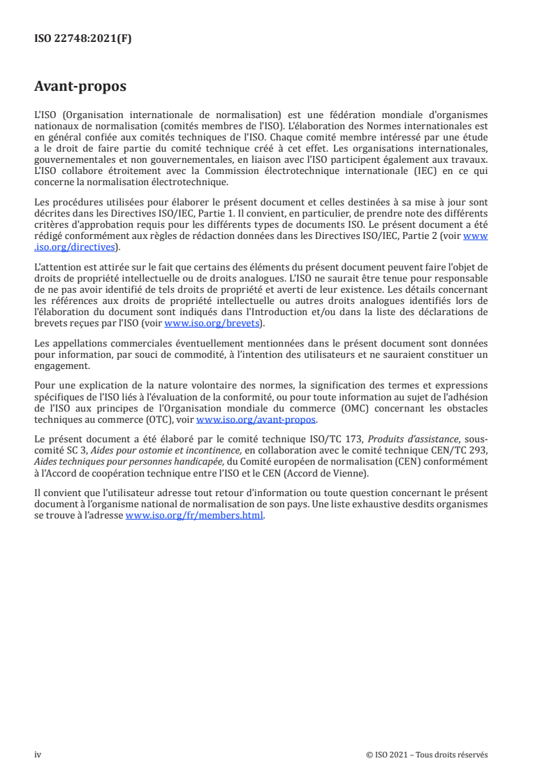 ISO 22748:2021 ISO 22748:2021 - Produits d'incontinence pour l'absorption d'urine et/ou de matières fécales — Noms de types de produits et illustrations
Released:7/8/2021 - Page 4 preview