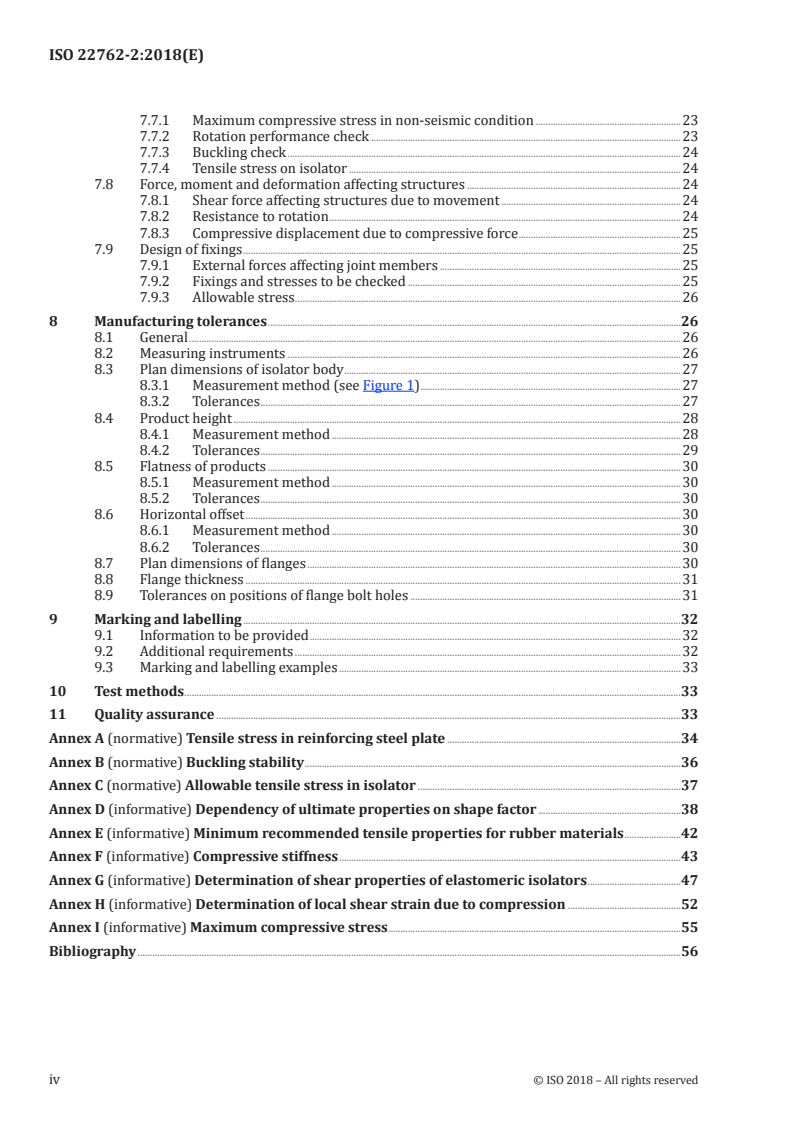 ISO 22762-2:2018 ISO 22762-2:2018 - Elastomeric seismic-protection isolators — Part 2: Applications for bridges — Specifications/27/2018 - Page 4 preview